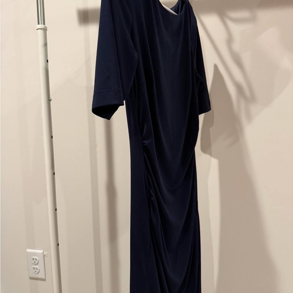 Midnight Blue Long Sleeve Dress - Picture 3 of 4